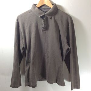 Alfani Olive Green Long Sleeved Pollo XL shirt